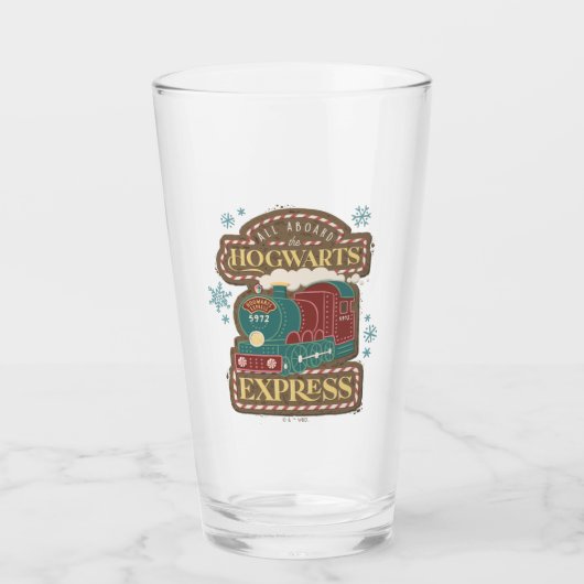 Alles aan boord van de HOGWARTS™ Express Christmas Glas (Voorkant)