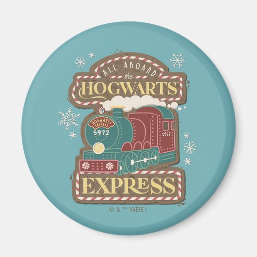 Alles aan boord van de HOGWARTS™ Express Christmas Magneet (Voorkant)