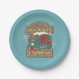 Alles aan boord van de HOGWARTS™ Express Christmas Papieren Bordje