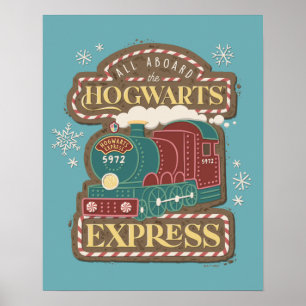 Alles aan boord van de HOGWARTS™ Express Christmas Poster