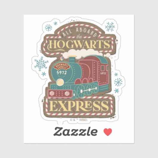 Alles aan boord van de HOGWARTS™ Express Christmas Sticker (Vel)