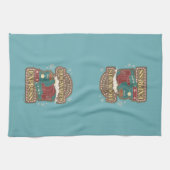 Alles aan boord van de HOGWARTS™ Express Christmas Theedoek (Horizontaal)