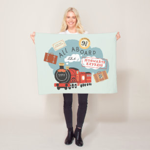 Alles aan boord van de Hogwarts Express Fleece Deken