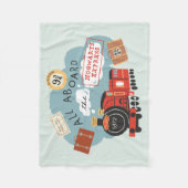 Alles aan boord van de Hogwarts Express Fleece Deken (Voorkant)