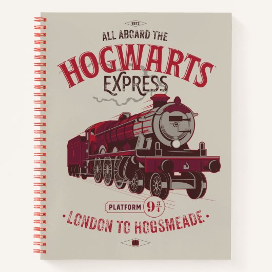 Alles aan boord van de Hogwarts Express Notitieboek (Voorkant)