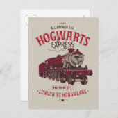 Alles aan boord van de Hogwarts Express Uitnodiging Briefkaart (Voorkant / Achterkant)