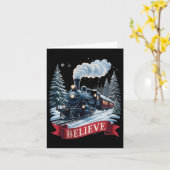 Alles aan boord van de Polar Express Christmas Nor Kaart (Gele Bloem)