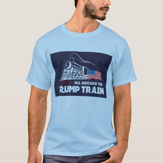 Alles aan boord van de Trump-trein T-shirt (Voorkant)