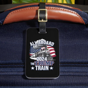 Alles aan boord van de Trump Trein Trump 2024 Patr Bagagelabel