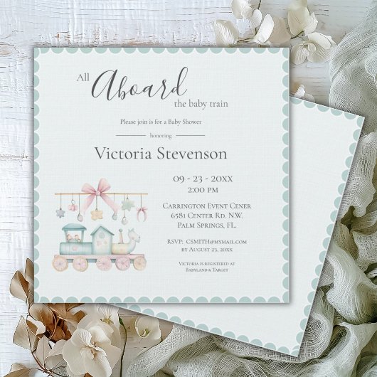 Alles aan boord van het Baby Baby shower