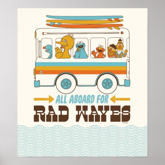 Alles aan boord voor Rad Waves Poster (Voorkant)