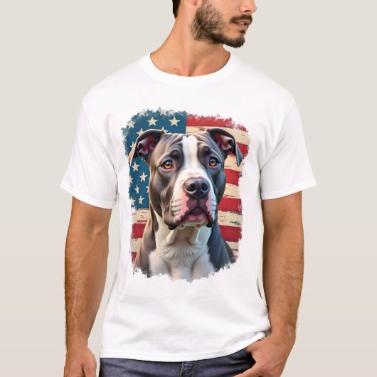 ALLES AMERIKAANSE HOND-liefhebbers pit bull (2) T-shirt (Voorkant)
