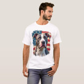 ALLES AMERIKAANSE HOND-liefhebbers pit bull (2) T-shirt (Voorkant volledig)