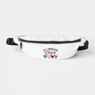 Alles Amerikanisch Kip Patriotische Kip Shirt Ontw Heuptasje