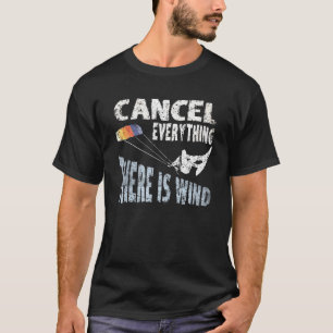 Alles annuleren Er is Surf-Kiteboar van de Wind Ki T-shirt