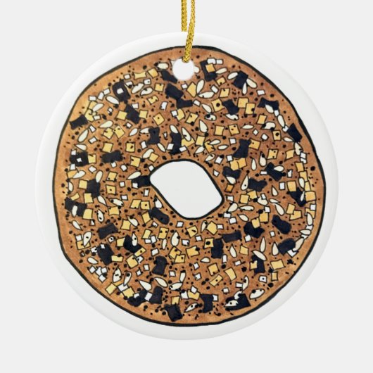 Alles-Bagel Bread Baker Foodie Pastry Chef Keramisch Ornament (Voorkant)