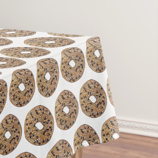 Alles-Bagel Bread Baker Foodie Pastry Chef Tafelkleed (Voorbeeld)