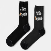 Alles bagel liefhebbers vind bagels minimalistisch sokken (Links)