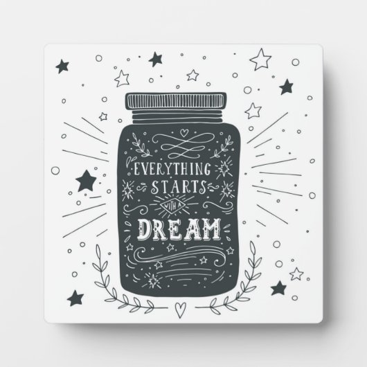 Alles begint met een droom fotoplaat (Voorkant)