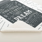 Alles begint met een droom sherpa deken (3/4)