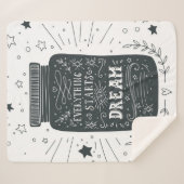 Alles begint met een droom sherpa deken (Voorkant (horizontaal))