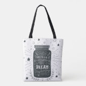 Alles begint met een droom tote bag (Achterkant)
