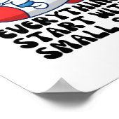 Alles begint met kleine stapjes poster (Hoek)