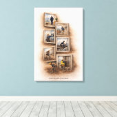 Alles begint onderaan Canvasprint Canvas Afdruk (Insitu (Houten vloer))