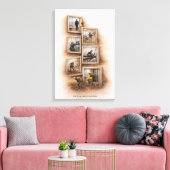 Alles begint onderaan Canvasprint Canvas Afdruk (Insitu (Woonkamer))