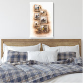 Alles begint onderaan Canvasprint Canvas Afdruk (Insitu (Slaapkamer))