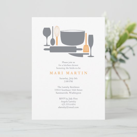 Alles behalve de Sink Bridal Shower-uitnodiging Kaart (Staand voorkant)