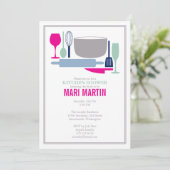 Alles behalve de Sink Bridal Shower-uitnodiging Kaart (Staand voorkant)