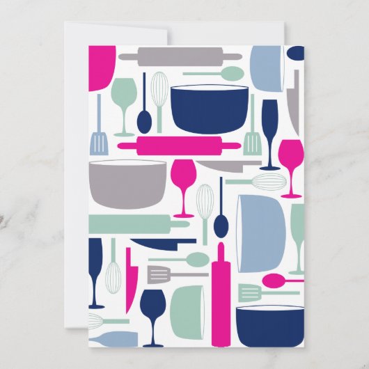 Alles behalve de Sink Bridal Shower-uitnodiging Kaart (Achterkant)