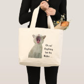 Alles behalve de Widor-muziektas Grote Tote Bag (Voorkant (product))