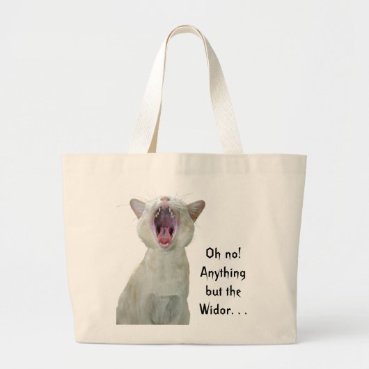 Alles behalve de Widor-muziektas Grote Tote Bag (Voorkant)