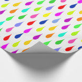 Alles behalve grijze druplets cadeaupapier (Hoek)