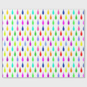 Alles behalve grijze druplets cadeaupapier (Vlak)