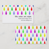 Alles behalve grijze druplets visitekaartje (Voorkant / Achterkant)