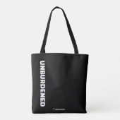 Alles, behalve mijn emotionele bagage, ontlast tote bag (Achterkant)
