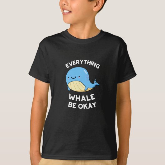 Alles bij de walvis is goed bij de schamele walvis t-shirt (Voorkant)