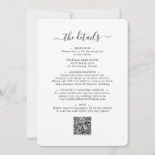 Alles bij één QR-code Eucalyptus Gold White Weduwe Kaart (Achterkant)