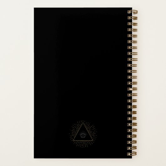 Alles bij elkaar | Dream Journal | Zwart en goud Notitieboek (Achterkant)