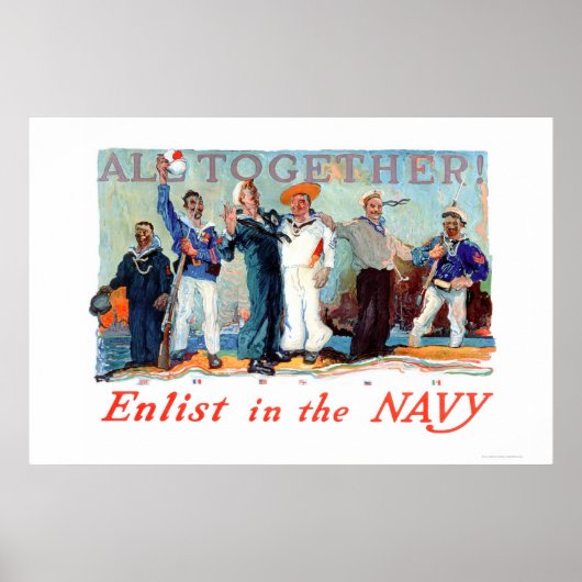 Alles bij elkaar! Enlist in de marine (US02280B) Poster (Voorkant)