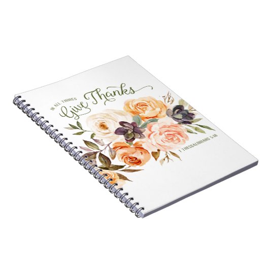 Alles bij elkaar geef Bedankt Floral Rozen Journal Notitieboek (Rechterzijde)