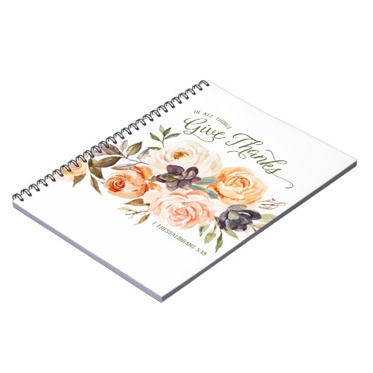 Alles bij elkaar geef Bedankt Floral Rozen Journal Notitieboek (Linkerzijde)