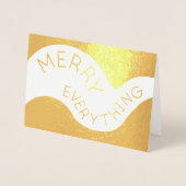 Alles bij elkaar gekromde tekst Fotovakantie Gold Folie Kaarten (Voorkant)