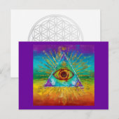 Alles bij elkaar genomen: oog van God - abstracte  Briefkaart (Voorkant / Achterkant)