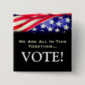 Alles bij elkaar in deze gezamenlijke STEMMING Squ Vierkante Button 5,1 Cm (Voorkant)