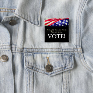 Alles bij elkaar in deze gezamenlijke STEMMING Squ Vierkante Button 5,1 Cm