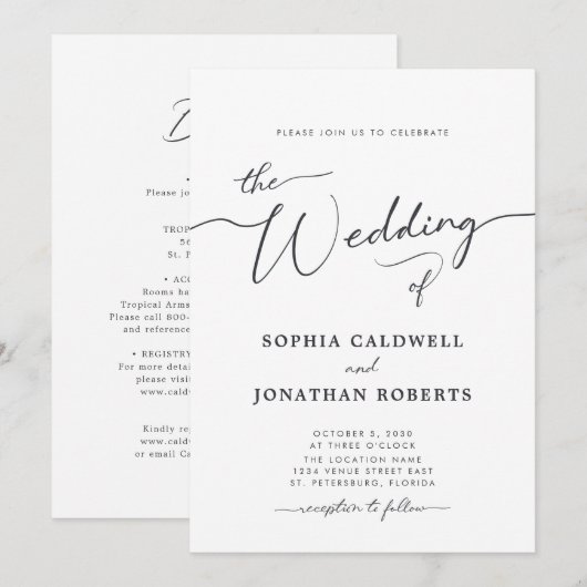 Alles bij elkaar in één laksteengrijze weddenschap kaart (Voorkant / Achterkant)